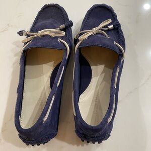 Cole Haan blue suede drivers